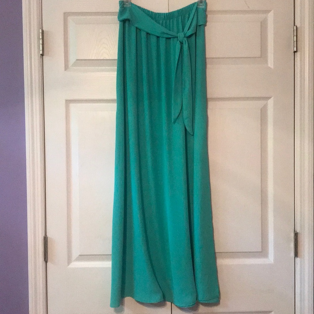 Green Maxi Skirt